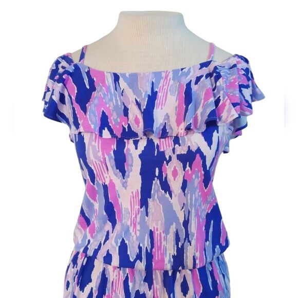 Lilly Pulitzer Klea Off The Shoulder  Romper Shorts - Picture 4 of 7